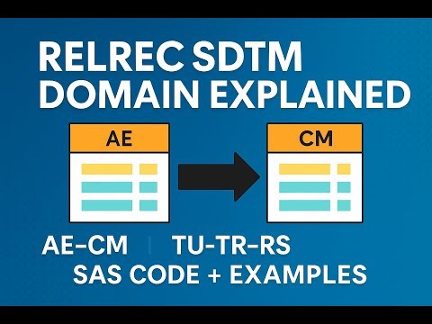 How to Create RELREC Dataset in SAS | AE-CM Relationship Explained | CRF to Raw Data Example