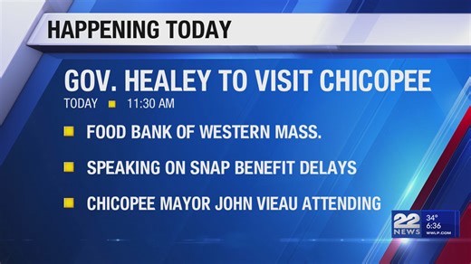 Gov. Healey to visit Chicopee food bank amid SNAP crisis