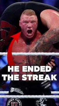 How Brock Lesnar ENDED The Undertaker's streak #wwe #wrestling #shorts