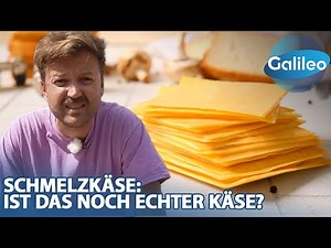 How much real cheese is in processed cheese? "Galileo" reporter Martin Dunkelmann explains!