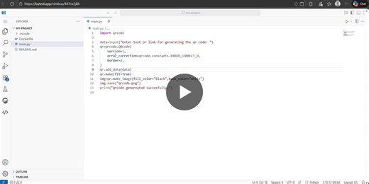 Python QR Code Generator with ByteXL | CHANDU KALAHASTI posted on the topic | LinkedIn