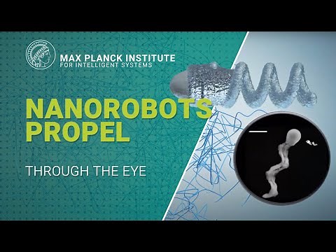 Nanorobots propel through the eye