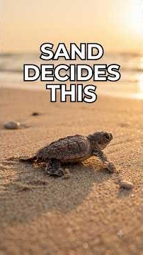 "Hot Sand Decides If It's a Boy or Girl 🐢 #didyouknow #oceanfacts #naturefacts