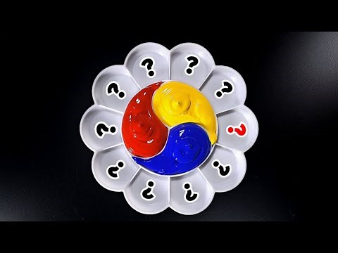 13 New Colors Made from Just 3 Paints in 9 Minutes! | Color Mixing Video