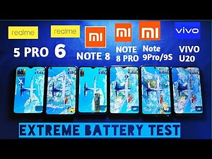 Redmi Note 9 Pro/9S vs Realme 6 vs Note 8 Pro vs Note 8 vs Vivo U20 Extreme Battery Test!!
