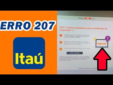 Erro 207 Itaú - Como Resolver?
