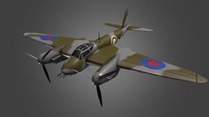De Havilland mosquito - Buy Royalty Free 3D model by Nathaniel.F (@NathanielLDEutc)