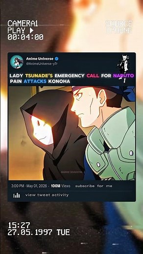 Lady Tsunade’s Emergency Call for Naruto ⚠️🍃 | Pain Attacks Konoha 💥 #animeedit #naruto #animeviral