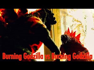 Burning Godzilla [2019] vs Burning Godzilla [1995] (full short stop motion battle)