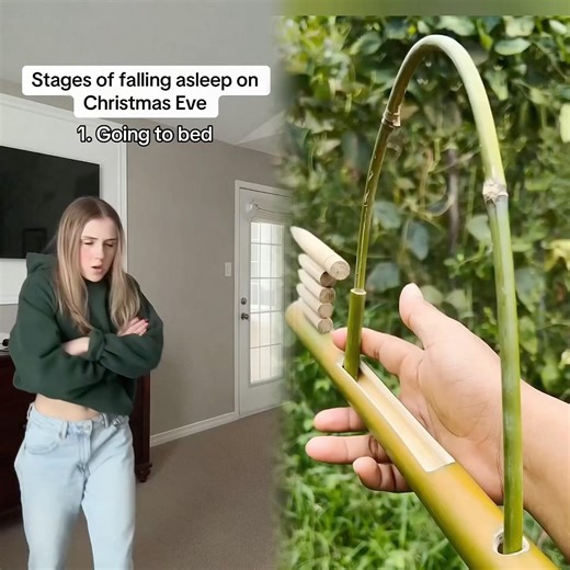 Different stages of falling asleep on Christmas Eve #comedy #funny #skit #pov