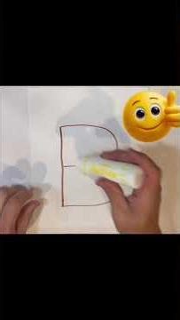 Easy letter B drawing and Dot art for kids #shorts