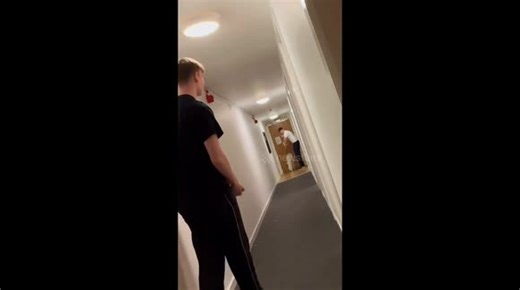 Indoor cricket mishap sets off fire alarm in Liverpool, England, UK