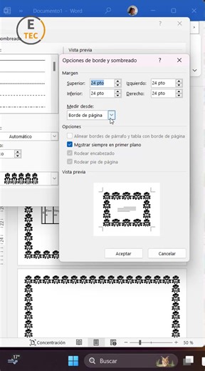 Descubre cómo corregir los bordes de página que no se muestran o se cortan al imprimir en Word, ajustando márgenes y configuraciones para lograr un diseño perfecto y profesional. #Word #BordesDePágina #SoluciónWord #Ofimática #DiseñoDeDocumentos #TrucosWord #MicrosoftWord #ProductividadDigital | Etecnology