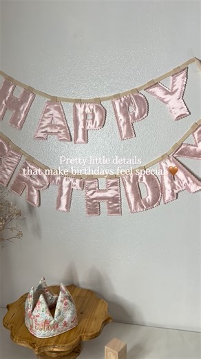 Handmade Keepsakes on Instagram: "The cutest HAPPY BIRTHDAY bunting 🤎✨ These keepsake buntings are made to celebrate many, many birthdays to come. 🎂 #BirthdayBunting #HandmadeBirthday #CustomPartyDecor #BirthdayDecorIdeas #PersonalizedBunting #FirstBirthdayDecor #PartyInspo #HandmadeWithLove #CozyAesthetic #NeutralPartyDecor #DIYBirthdayDecor #BirthdayInspiration #KeepsakeDecor #MinimalPartyDecor #custombirthdaydecor"