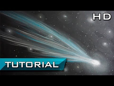 How to Draw a Comet Step by Step - Timelapse