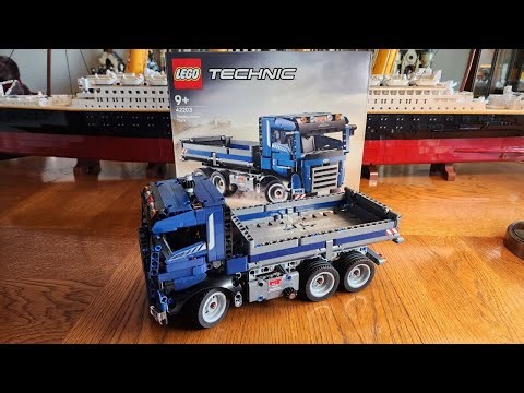 Lego Technic Tipping Dump Truck Set 42203 Build and Review