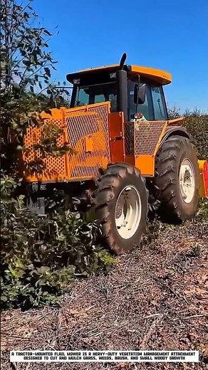 Tractor-Towed Flail Mower Clears Dense Vegetation