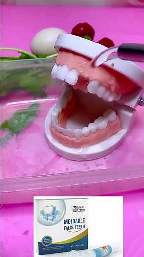 Temporary dental repair tooth kit, bring back your bright smile & pearly whites #fixedteeth #jxejxo