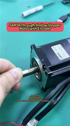 SAMSR Through-Hollow Stepper Motor with Encoder #automobile #cncmill #stepper_motor #cnc