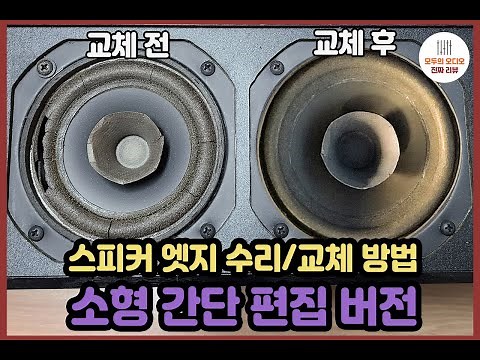 How to Repair/Replace Speaker Surrounds -Small Size Simple Version-