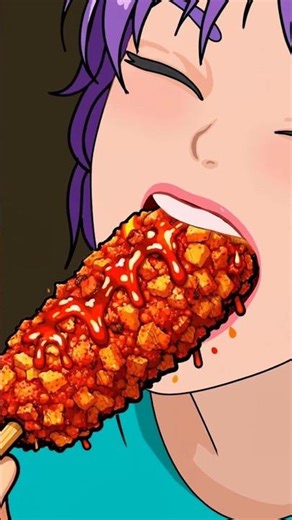 This Korean Corn Dog Cheese Pull Is INSANE 🤯🧀#shorts #asmr #cheesepull #koreancorndog #koreanfood