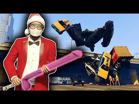 JEDI SANTA! Force Powers Mod - GTA 5 Mods and Funny Moments