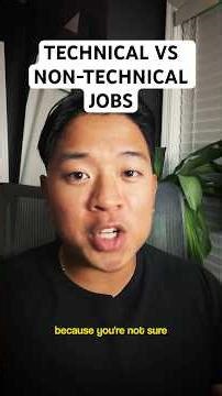Should you choose Technical or Non-Technical jobs?