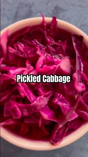 3-Ingredient Pickled Cabbage in 15 Minutes! 🥬✨