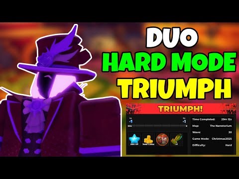 DUO THE FINAL ACT HARD MODE TRIUMPH + EASY GUIDE | Tower Defense Simulator