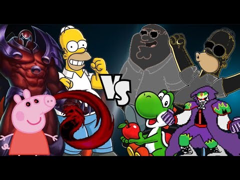 MUGEN Request 1109: Team Cheap Homer Simpson VS Team Cheap Yoshi (8v8)