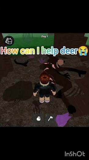 How can I help deer 😭 pls tell 99 nights in the forest #99nightintheforest #roblox #robloxshorts