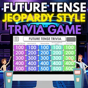 Spanish Future Tense Review Game El Futuro Digital Jeopardy Style Trivia
