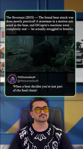 The Revenant - The Bear Attack That Was Almost Too Real 🐻😱 #TheRevenant