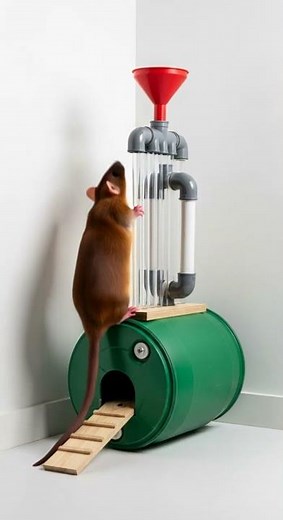 OMG Mice fall one by one transparent prank watch their funny reactions #prank #funny #mice