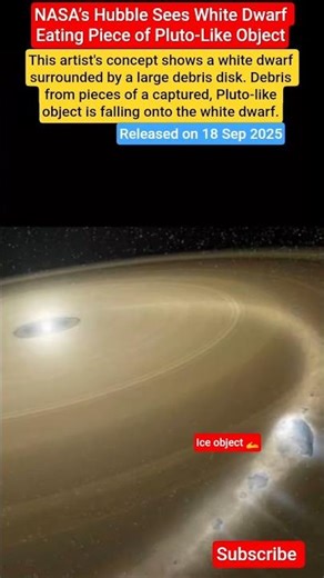 White Dwarf Devouring a Pluto-Like World | Cosmic #dwarfplanet Destruction Explained #universe#yt