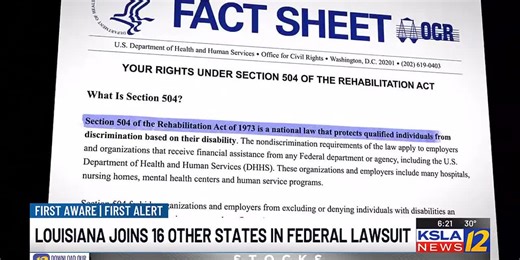 States suing over rule in Section 504 of Rehabilitation Act; outrage spreads on social media