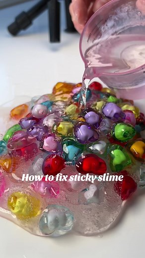 Easy Fix for Sticky Slime | ASMR Slime Tutorial