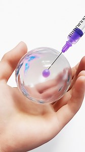 4M views · 19K reactions | Did you find this satisfying? I made this by mixing water with sodium alginate and gently dropping it into a calcium bath, I created a single gel sphere and then put paint inside it for cool visuals! This process is called sphereification and its the same process as popping boba! | Dalton James | Facebook