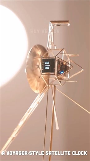 Built a Voyager Satellite Clock for My Workspace