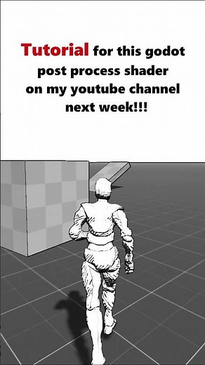 Godot post process hand drawn/manga/spider verse #shaders #godot