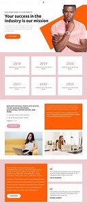 Progressive look - Website Template by Nicepage