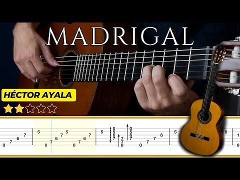 MADRIGAL 🎸 Héctor Ayala || Classical Guitar Tutorial + TABS
