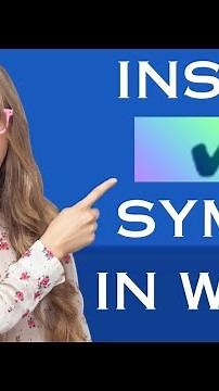 How to Insert Tick ✅ Symbol in Microsoft Word | Full Video #msword #mswordforbeginners