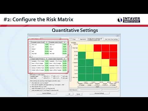 Configuring RiskyProject Project Risk Analysis and Risk Management Software
