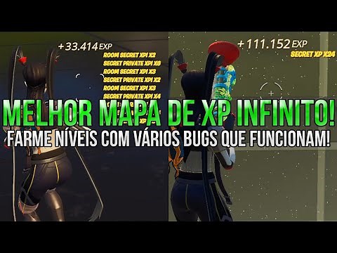MELHOR MAPA com BUG de XP Fortnite REAL(200K de XP) - Fortnite XP Glitch - FARM XP INFINITO FORTNITE