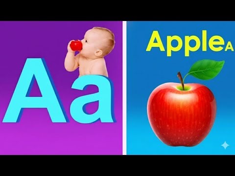 Alphabet Phonics Song for Kids Baby - A for Apple