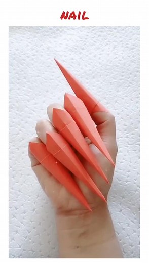 can you make this paper nail？#origami #diy #paperchallenge #papercraft #handmade