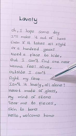 Lovely ( lyrics ) - Billie Eilish & Khalid #lovely #lyrics