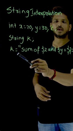 String Interpolation in DART