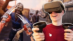 Pre-Order Now: http://bit.ly/SteamTWDSS Today we are checking out The Walking Dead: Saints and Sinners, a VR action adventure game coming to the Oculus Quest, Valve Index, PSVR and other headsets. In this early sneak peek I will be showing you everything from the combat to the crafting. We will be playing with Rick Grimes revolver, Wolverine claws and a lot of other cool stuff that are a must in a zombie apocalypse. This video has been sponsored by Skydance Interactive. Opinions are my own. | Na